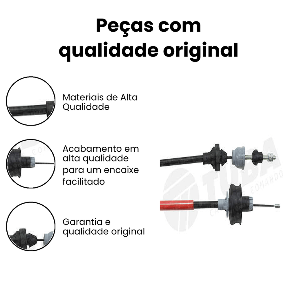 Cabo de Embreagem TUBA 207 207 - Imagem 3