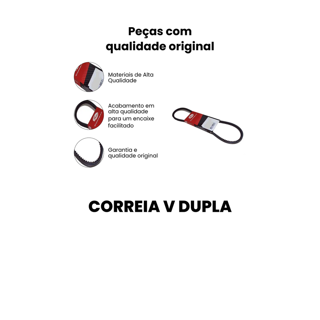 Correia V Dupla Mercedes Benz O400 1995-2012 O500 1996-2019 - Imagem 2