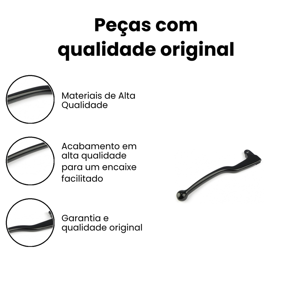 Manete Freio Bros 150/XLR/XLX/XLS Tambor - NXR XLX - Imagem 3