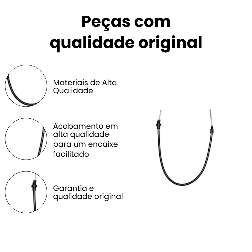 Cabo Acelerador Dianteiro Fiat Elba Prêmio IKS-3102 - Imagem 3
