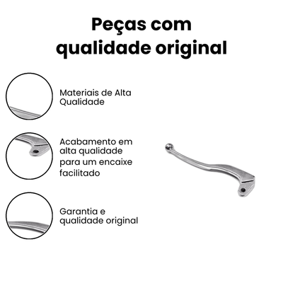 Manete Freio Yamaha YBR125 Tambor Cromado - YBR - Imagem 3