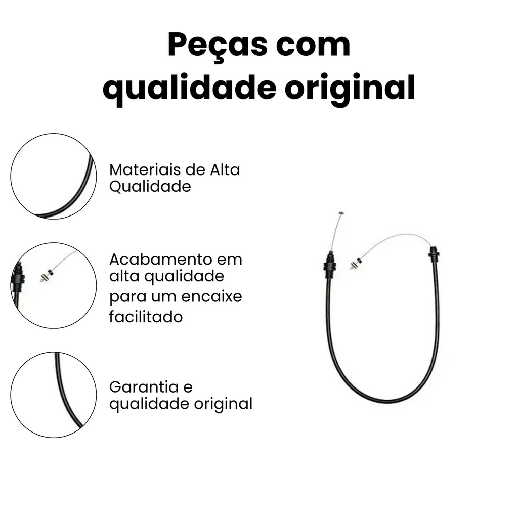 Cabo Acelerador Dianteiro Fiat Premio Fiorino IKS-3106 - Imagem 3