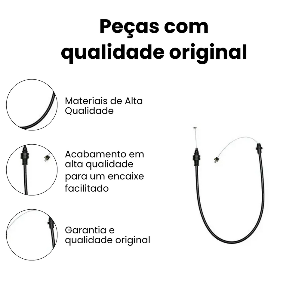 Cabo Acelerador Dianteiro Fiat Fiorino Premio - Imagem 3