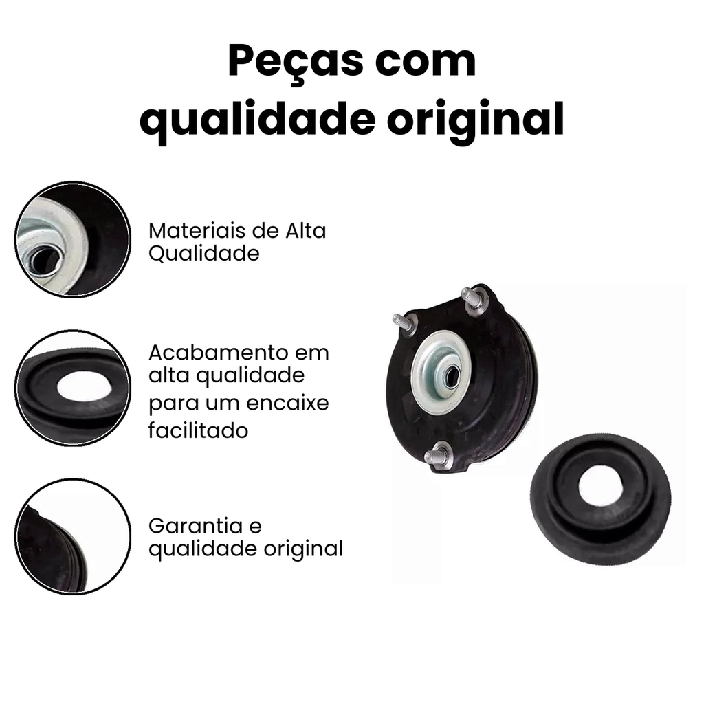 Coxim Amortecedor Dianteiro Mob/Uno c/ Rolamento - Imagem 3