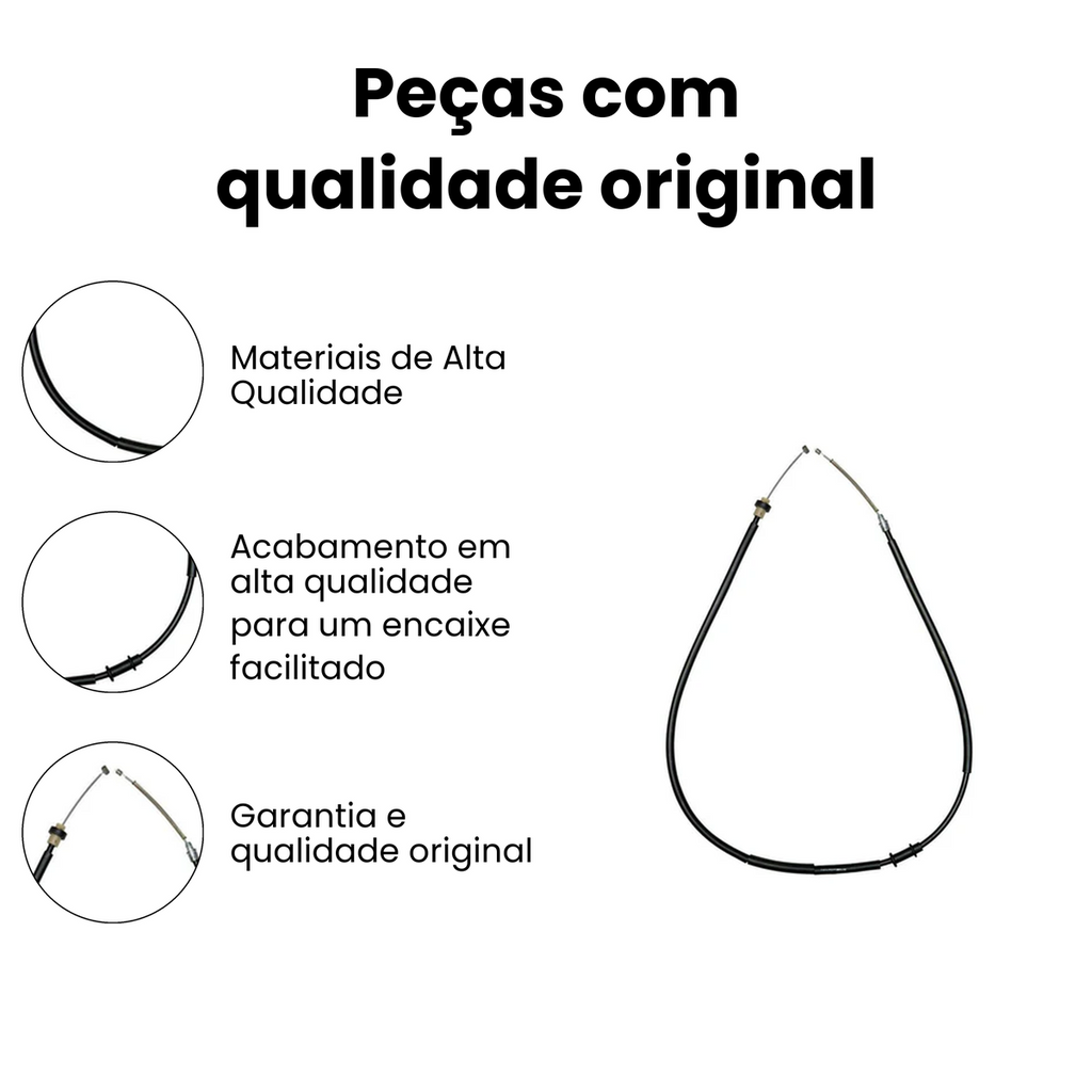 Cabo de Freio Fiat Grand Siena 1.4 1.6 2012-2016 - Imagem 2