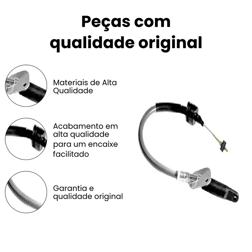 Cabo Embreagem Fiat Uno Elba - Imagem 3
