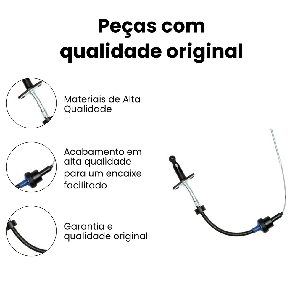 Cabo Embreagem Fiat Palio 1.0 Fiasa 1996 2000 - Imagem 3