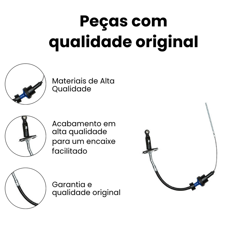 Cabo Embreagem Fiat Strada Palio Original IKS-3319 - Imagem 3