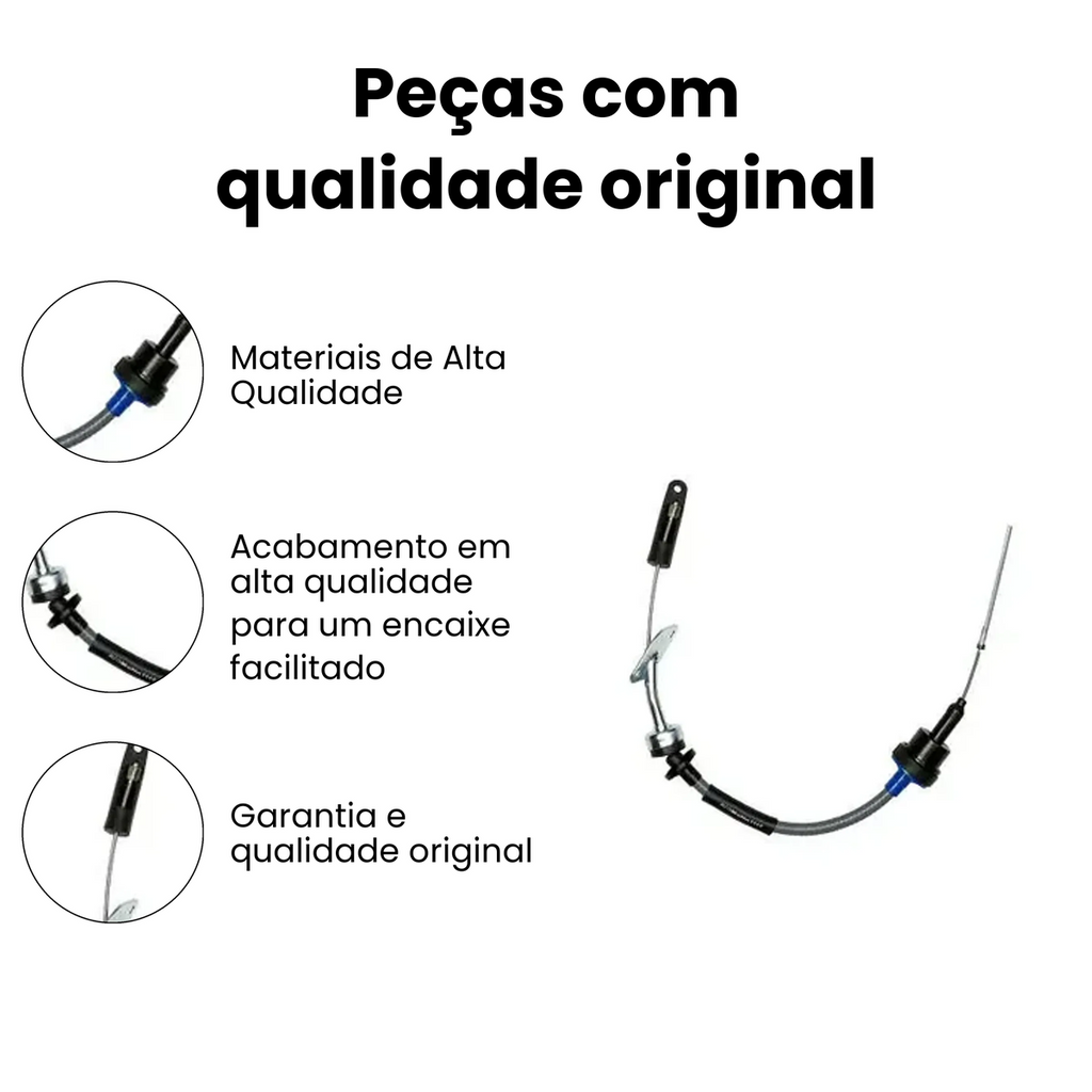 Cabo Embreagem Fiat Uno Mille Original IKS-3326 - Imagem 3