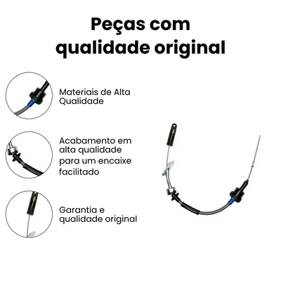 Cabo Embreagem Fiat Uno Mille Original IKS-3326 - Imagem 3