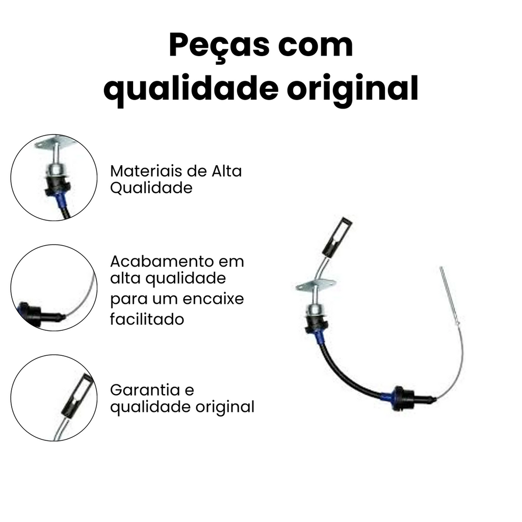 Cabo Embreagem Fiat Doblo 1.3 16V 2002 a 2006 - Imagem 3