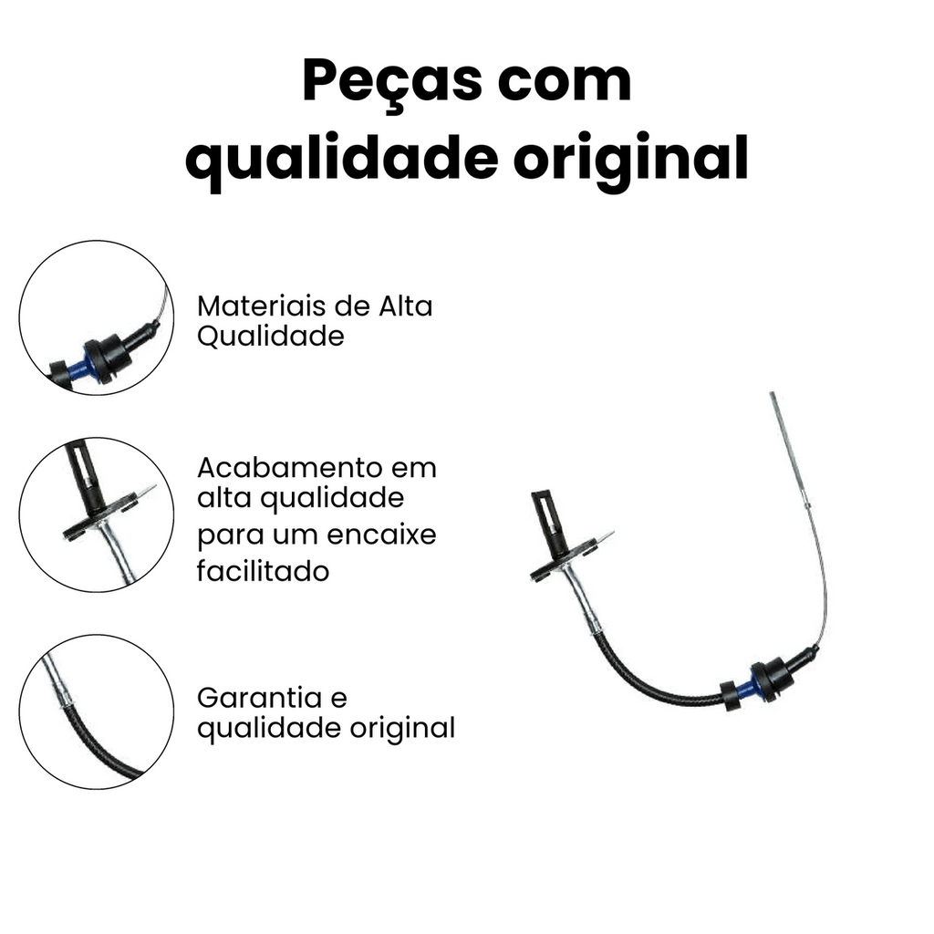 Cabo Embreagem Fiat Uno Fiorino IKS-3332 - Imagem 3