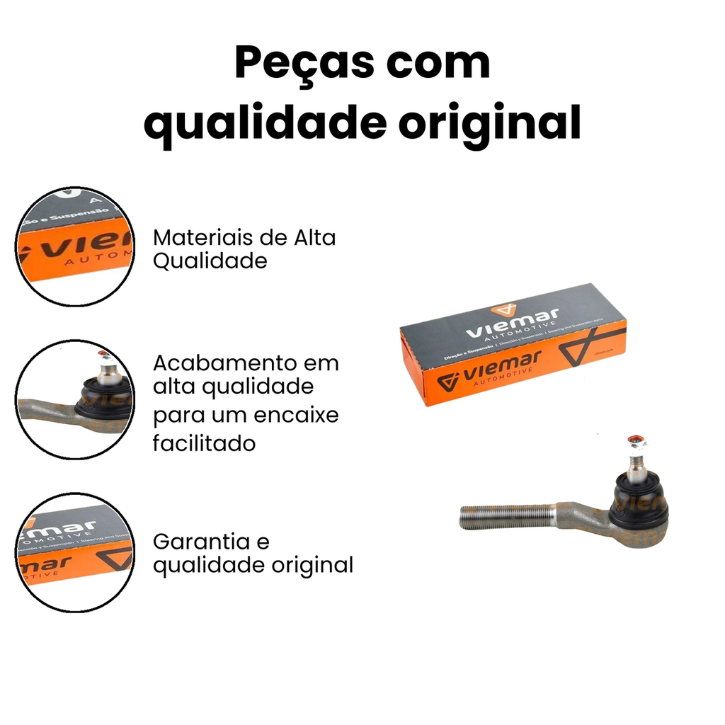 Terminal Direção Dianteiro Blazer VIEMAR 335063 - Imagem 3