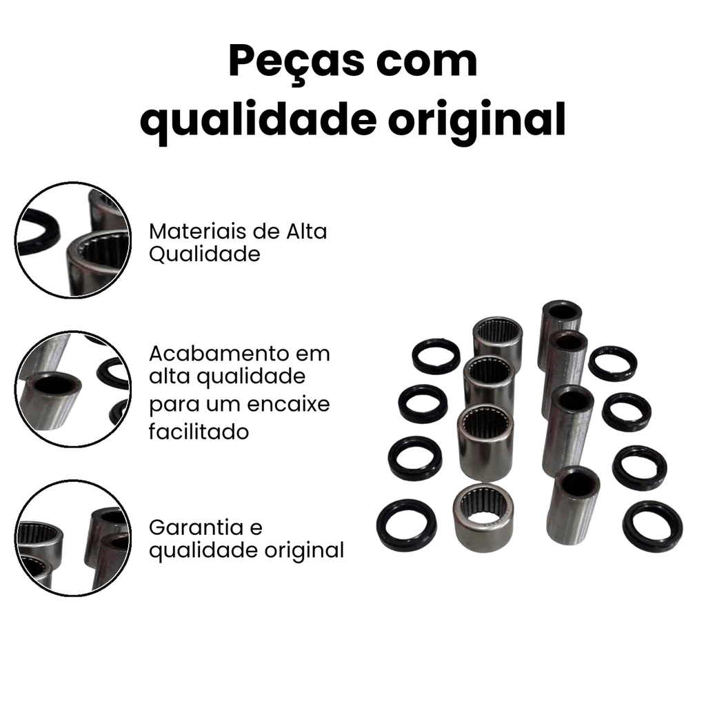 Bucha Pro Link XRE300/XR250 (4 Buchas/4 Rolam) - XR - Imagem 3