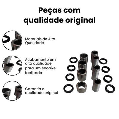 Bucha Pro Link XRE300/XR250 (4 Buchas/4 Rolam) - XR - Imagem 3