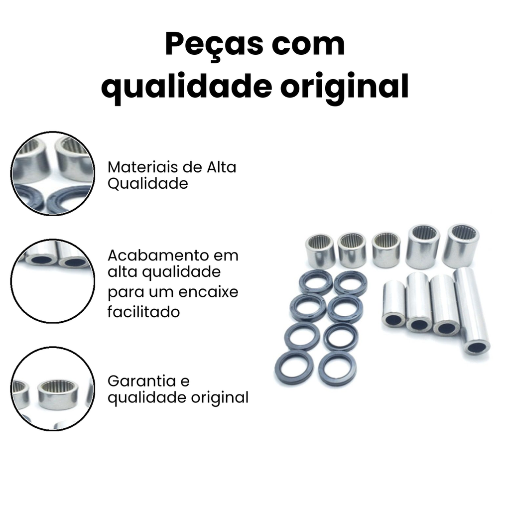 Bucha Pro Link NX150/200/XR200/XLR125 (4 Buchas/Rolam) - Imagem 3