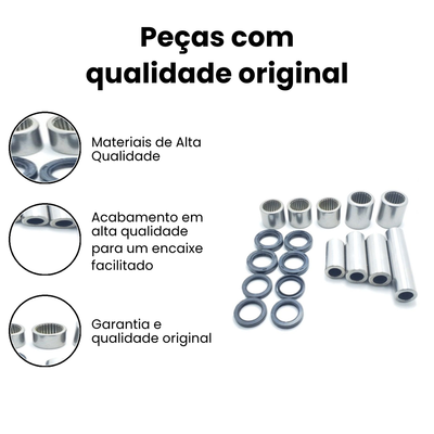 Bucha Pro Link NX150/200/XR200/XLR125 (4 Buchas/Rolam) - Imagem 3