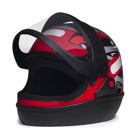 Capacete San Marino Grafic II Vermelho - Imagem 3