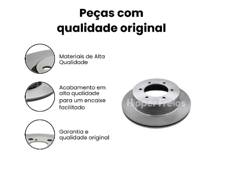 Disco de Freio Dianteiro Ventilado Bandeirante HF481 - Imagem 4