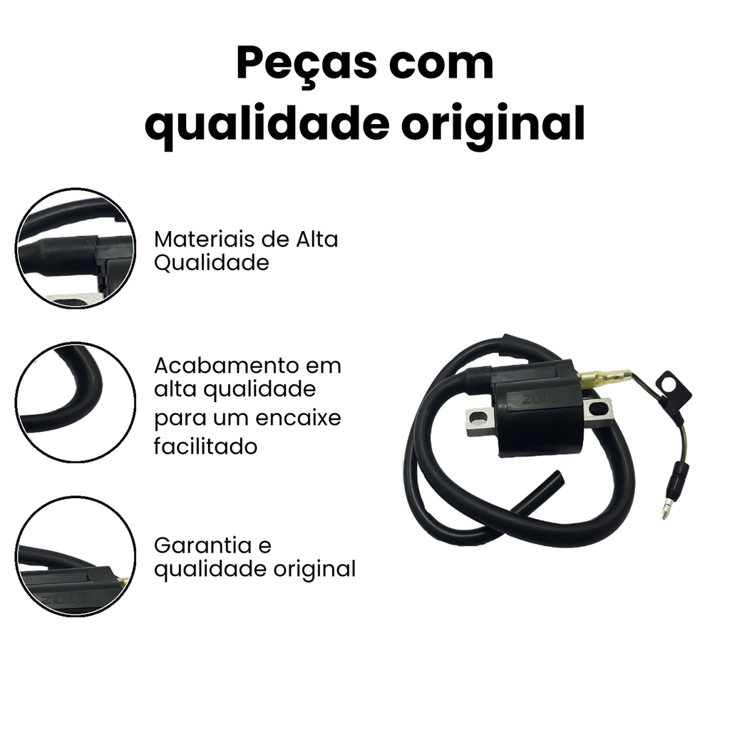 Bobina Ignição CBX250 Twister/BROS150 03/04 - XLR NXR - Imagem 3
