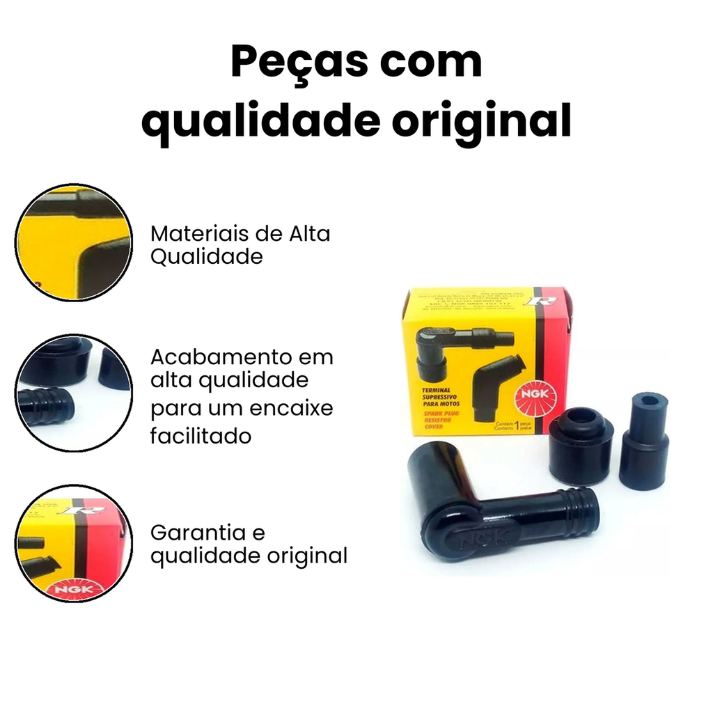 Cachimbo Vela Yamaha YBR/XTZ125/BIZ100 - CG YBR - Imagem 3