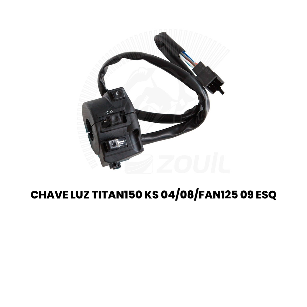 Chave de Luz Titan 150 KS 04/08/Fan 125 09 Esq CG - Imagem 2