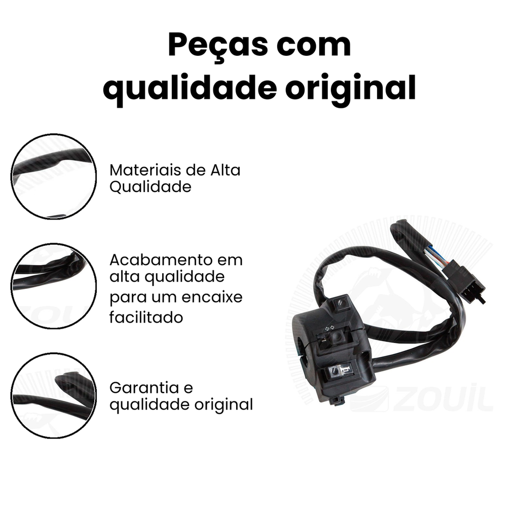 Chave de Luz Titan 150 KS 04/08/Fan 125 09 Esq CG - Imagem 3