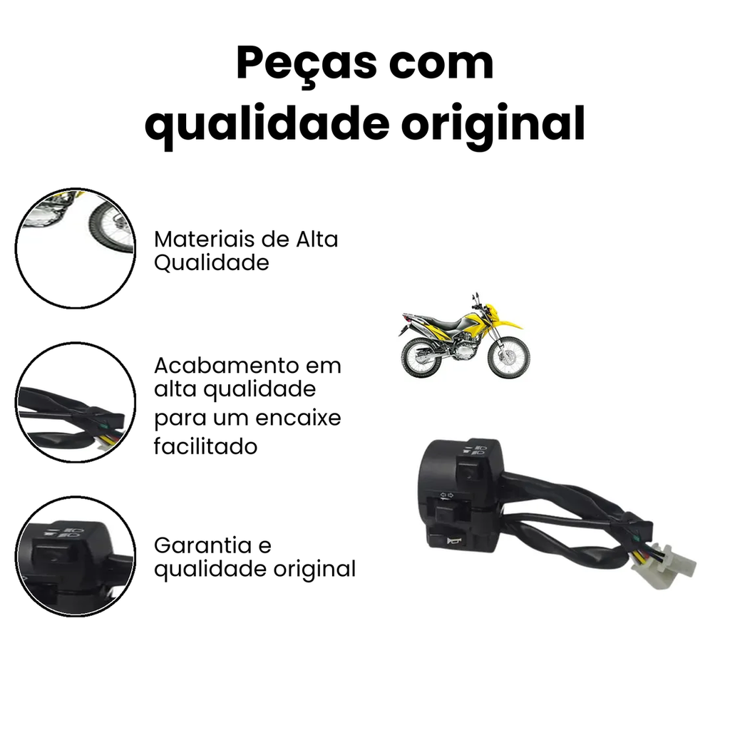 Chave Luz Bros 150 ES 09/14 Esq - NXR (até 60 caracteres) - Imagem 3