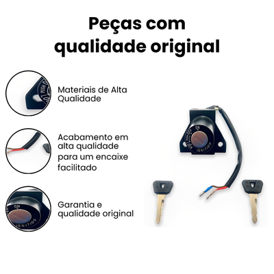 Chave Ignição YBR125 Factor/XTZ125 08/16 - XTZ YBR - Imagem 3