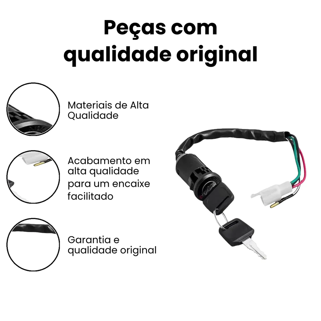 Chave Ignição TIAN125 95/99 CG - ZOUIL - Imagem 3