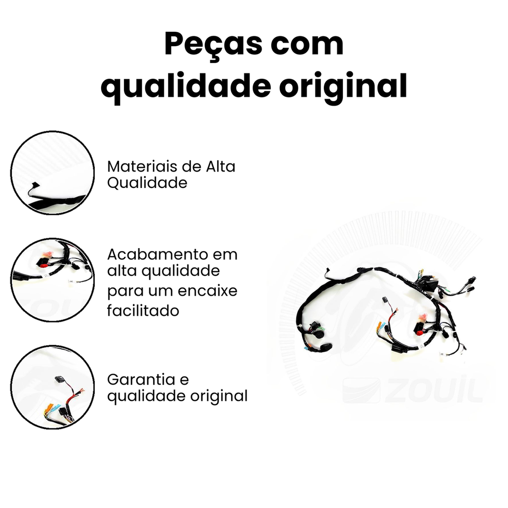 Chicote Fiação Principal CG 150 Fan ESDI 15 - Imagem 3