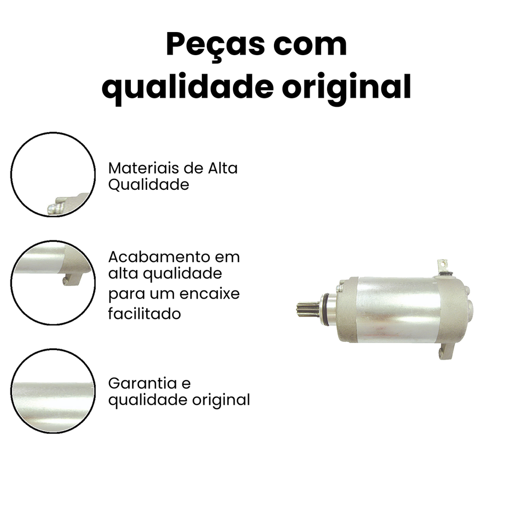 Motor Partida Yamaha YBR125 Factor XTZ125 - Imagem 3