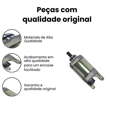 Motor de Partida Fazer/Lander 250 YS XTZ (ZOUIL) - Imagem 3