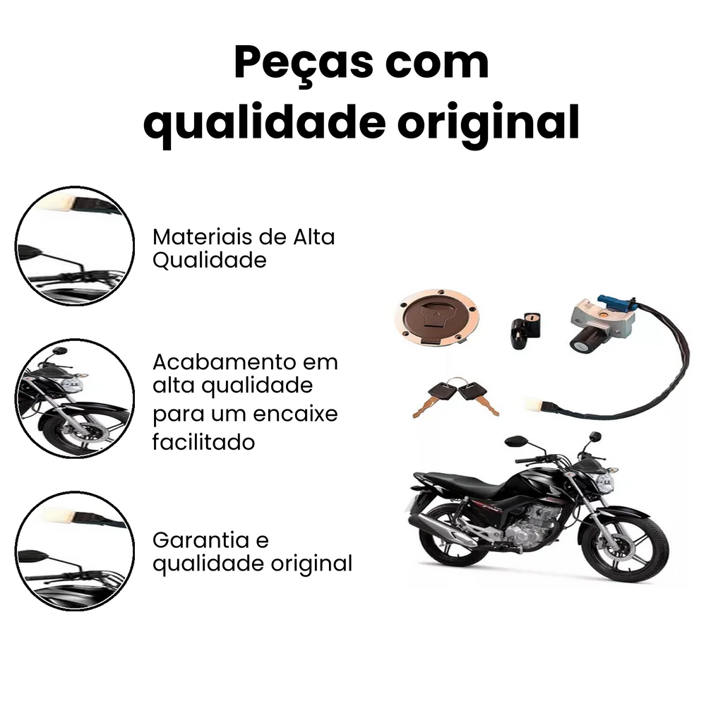 CONJUNTO TRAVAS CG160 Titan/Fan 2009-2015 - Imagem 3