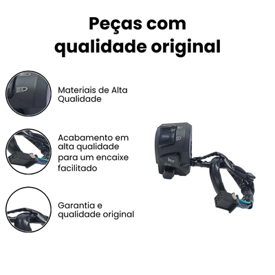 Chave de Luz Bros 160 Esquerda NXR - Zouil - 3MTB101260 - Imagem 3