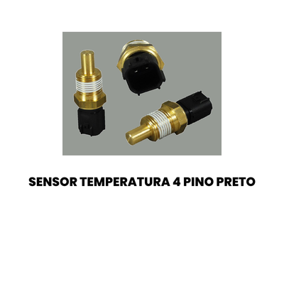 Sensor de Temperatura 4 Pinos Preto Gol - Imagem 2