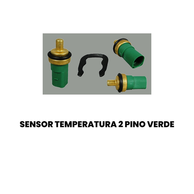 Sensor de Temperatura 2 Pinos Verde Doblo Palio - Imagem 2