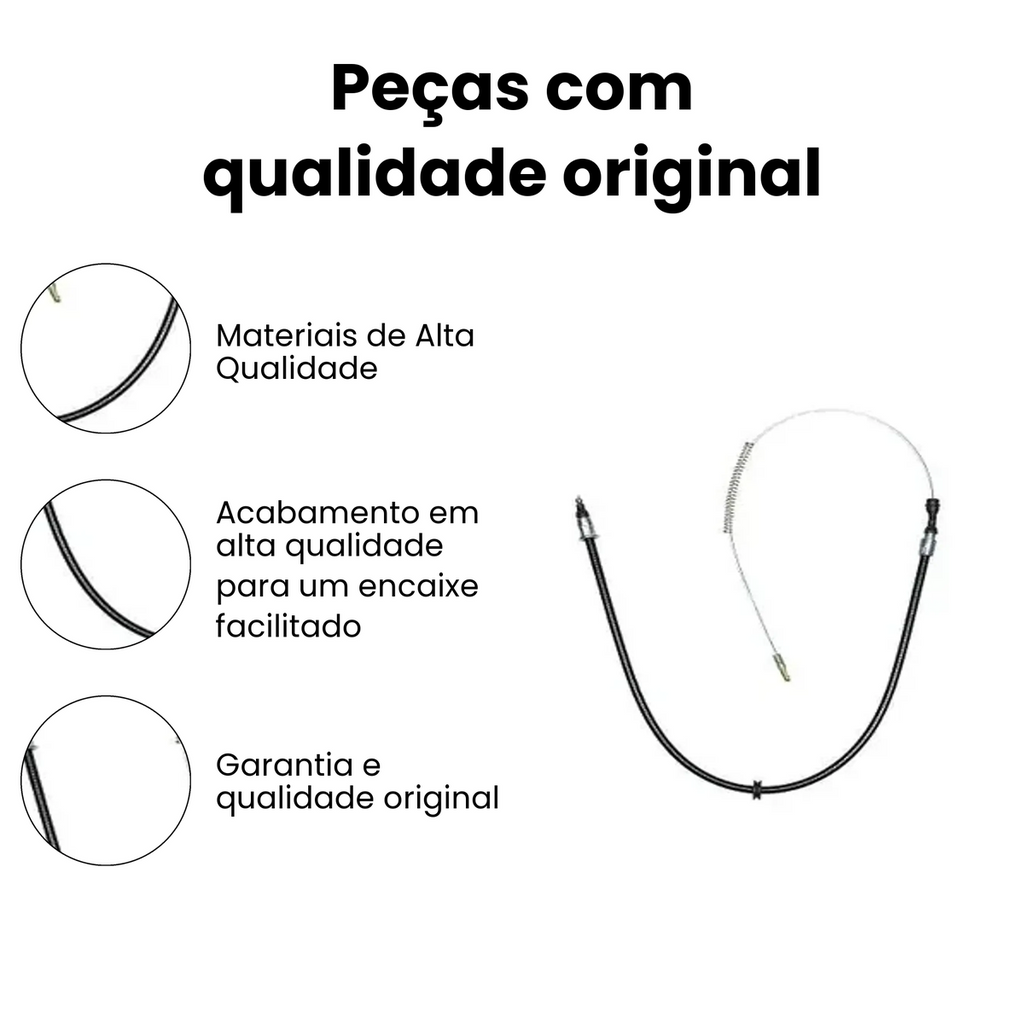 Cabo de Freio Chevrolet Corsa 1998 a 2006 IKS - Imagem 3