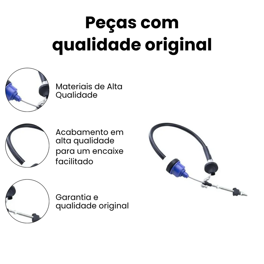 Cabo Embreagem Chevrolet Monza 1.6 1.8 2.0 82-93 IKS - Imagem 3