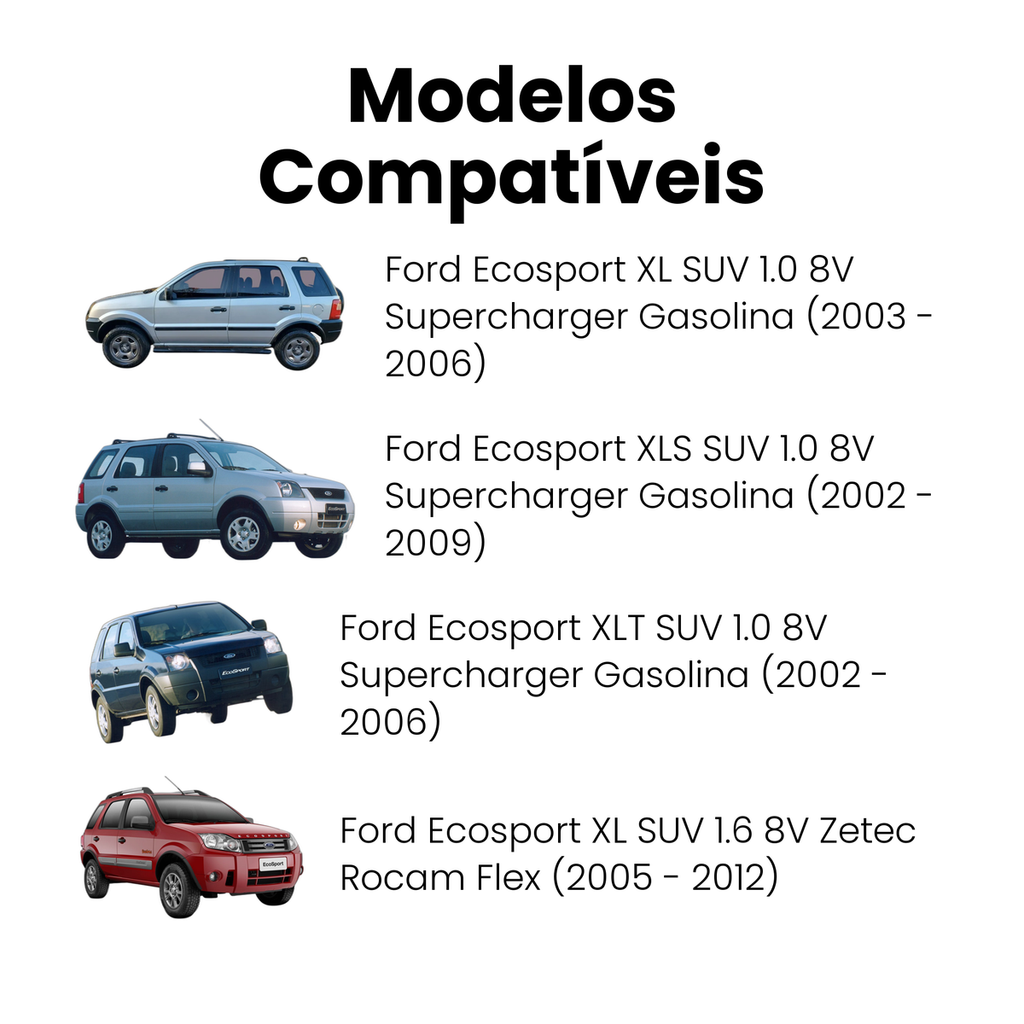 Coxim Amort Tras Ford Ecosport 1.0 8V 02-09 1.6 8V 02-12 2.0 - Imagem 4