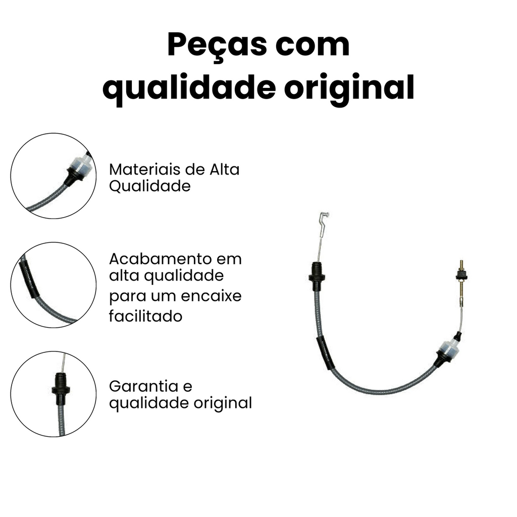Cabo Embreagem Chevrolet Corsa Prisma - Imagem 3