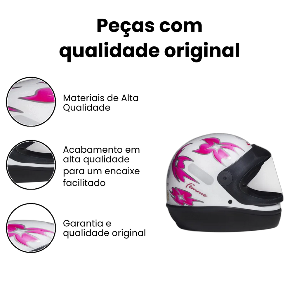 Capacete San Marino Femme Branco - Imagem 3