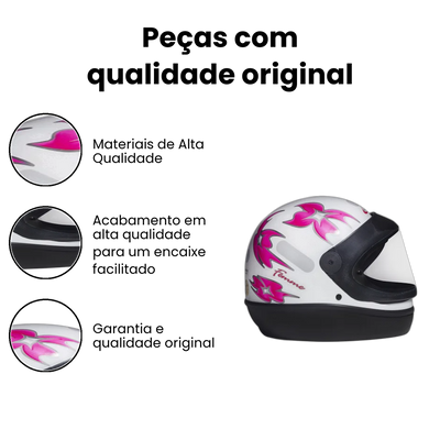 Capacete San Marino Femme Branco - Imagem 3