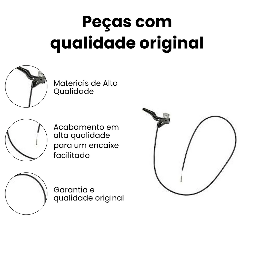 Cabo do Capô Chevrolet Chevette 83-94 IKS-4504 - Imagem 3