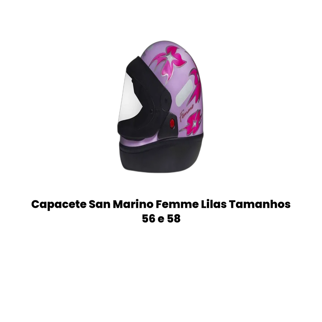 Capacete San Marino Femme Lilas - Imagem 2