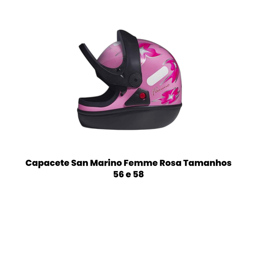 Capacete San Marino Femme Rosa - Imagem 2