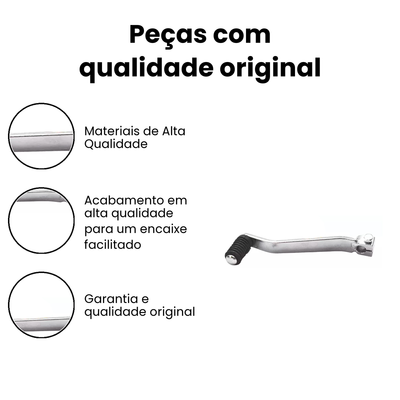 Pedal Câmbio Titan 150/160/Fan 160 Cromado - CG CG - Imagem 3