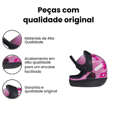 Capacete San Marino Femme Rosa - Imagem 3