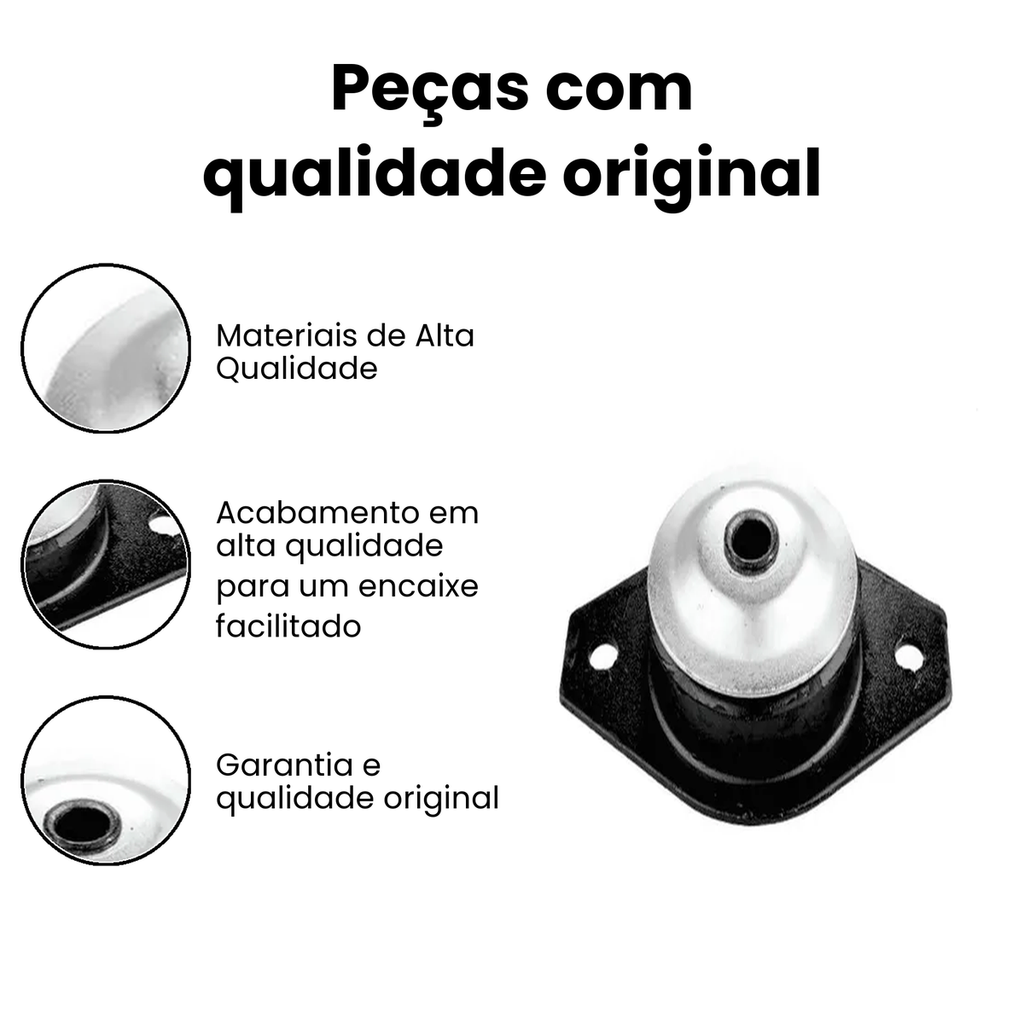 Coxim do Motor Dianteiro Direito/Esquerdo Saveiro Parati - Imagem 3