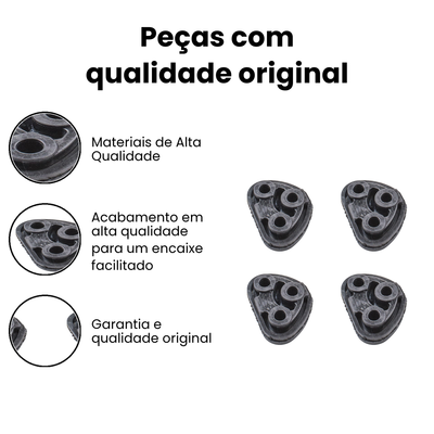 Coxim de Escapamento Traseiro Gol Parati (4863) - Imagem 3